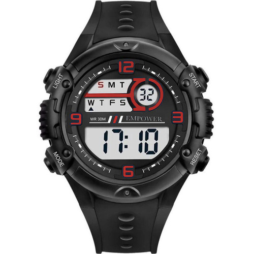 ساعت دیجیتال اسپرت ورزشی زنانه دخترانه استخری امپاور پسرانه مشکیSPORTقرمز زیبا و جذاب/ صددرصد ضدآب /ساعت شیک خاص کادو تولد کادولاکچری